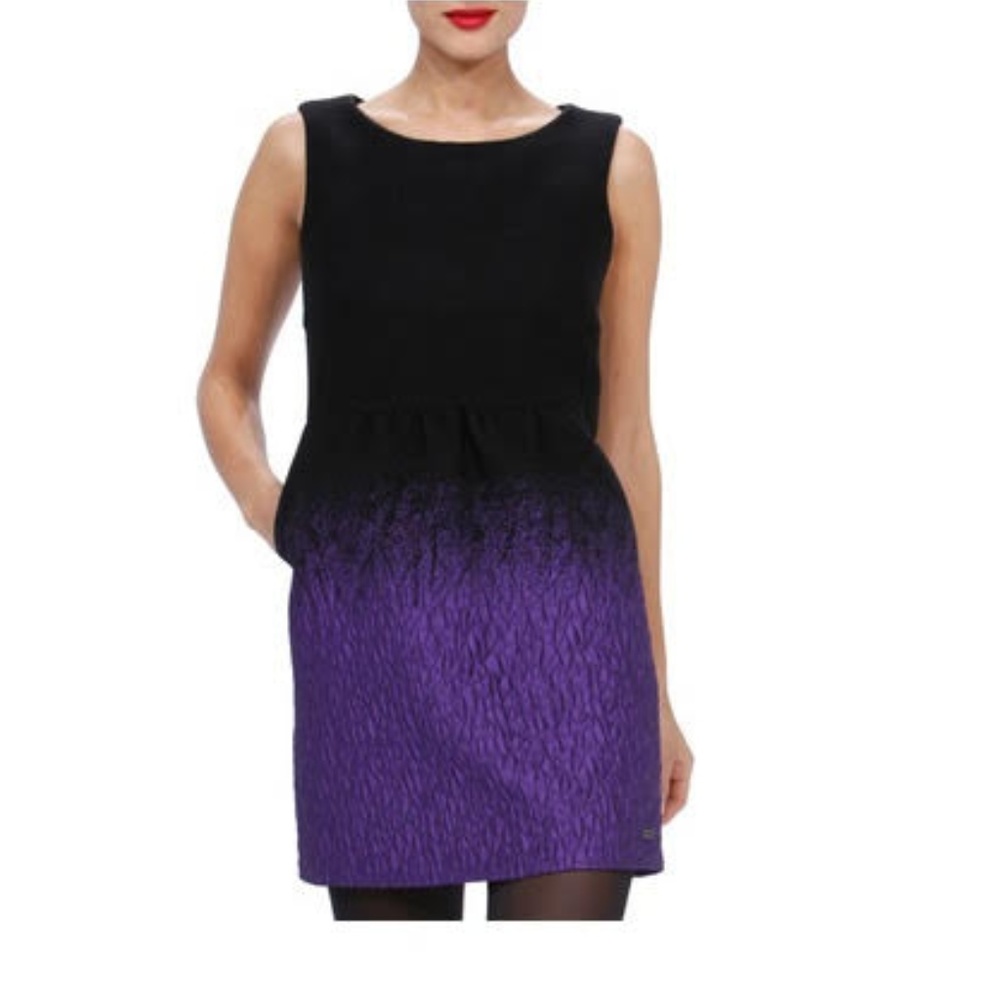 Desigual | Textured Purple Ombre Sheath Dress